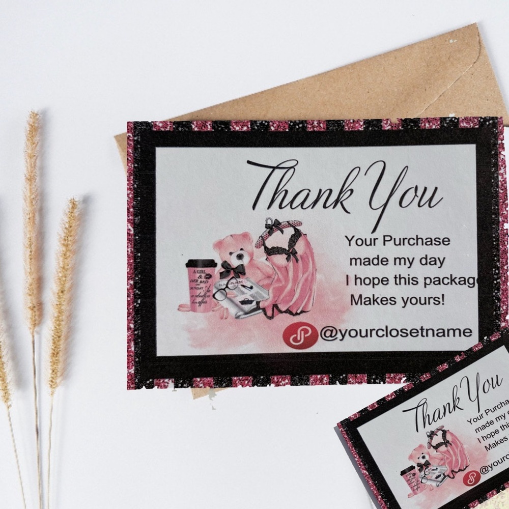 Thank You Cards for Packaging - Picture 3 of 13